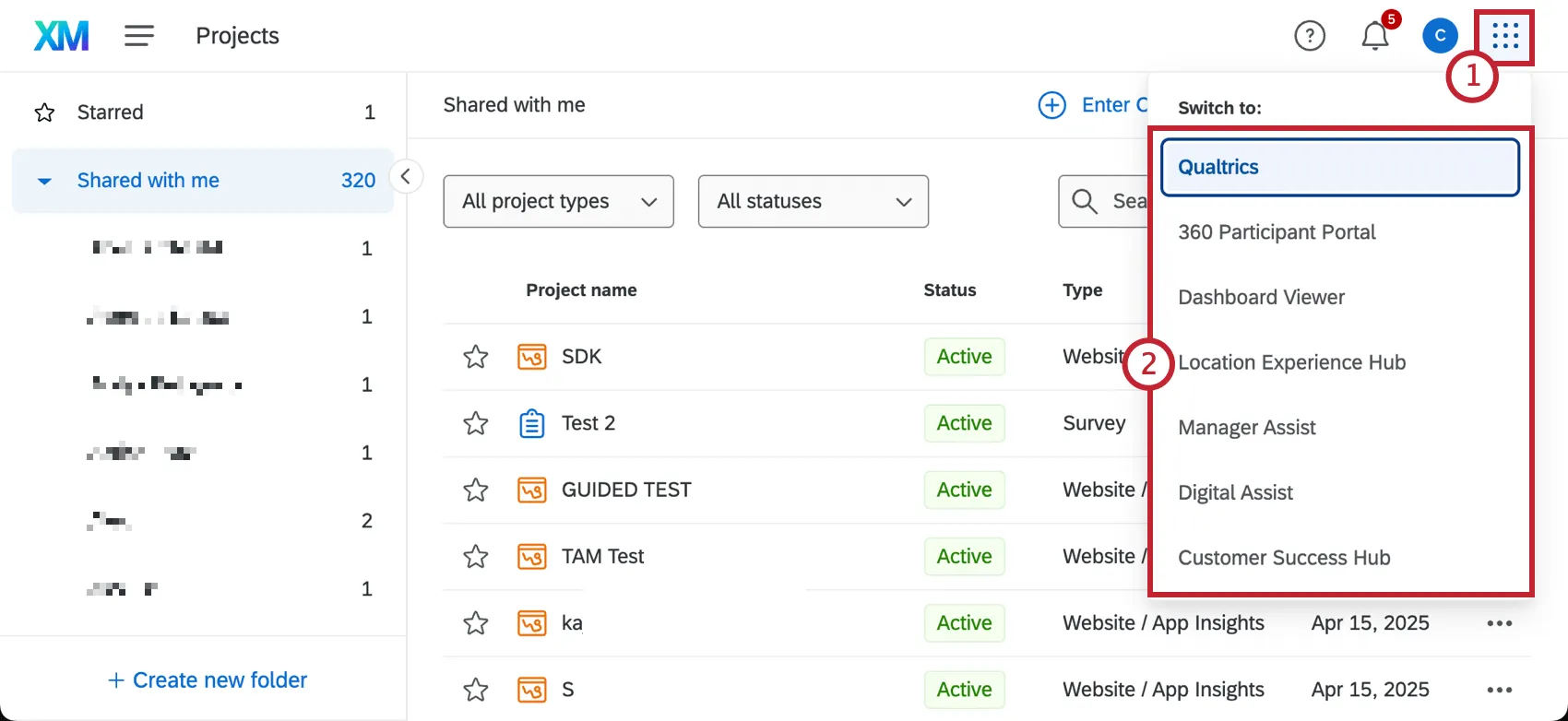 selezionare unapplicazione dal menu del commutatore di applicazioni