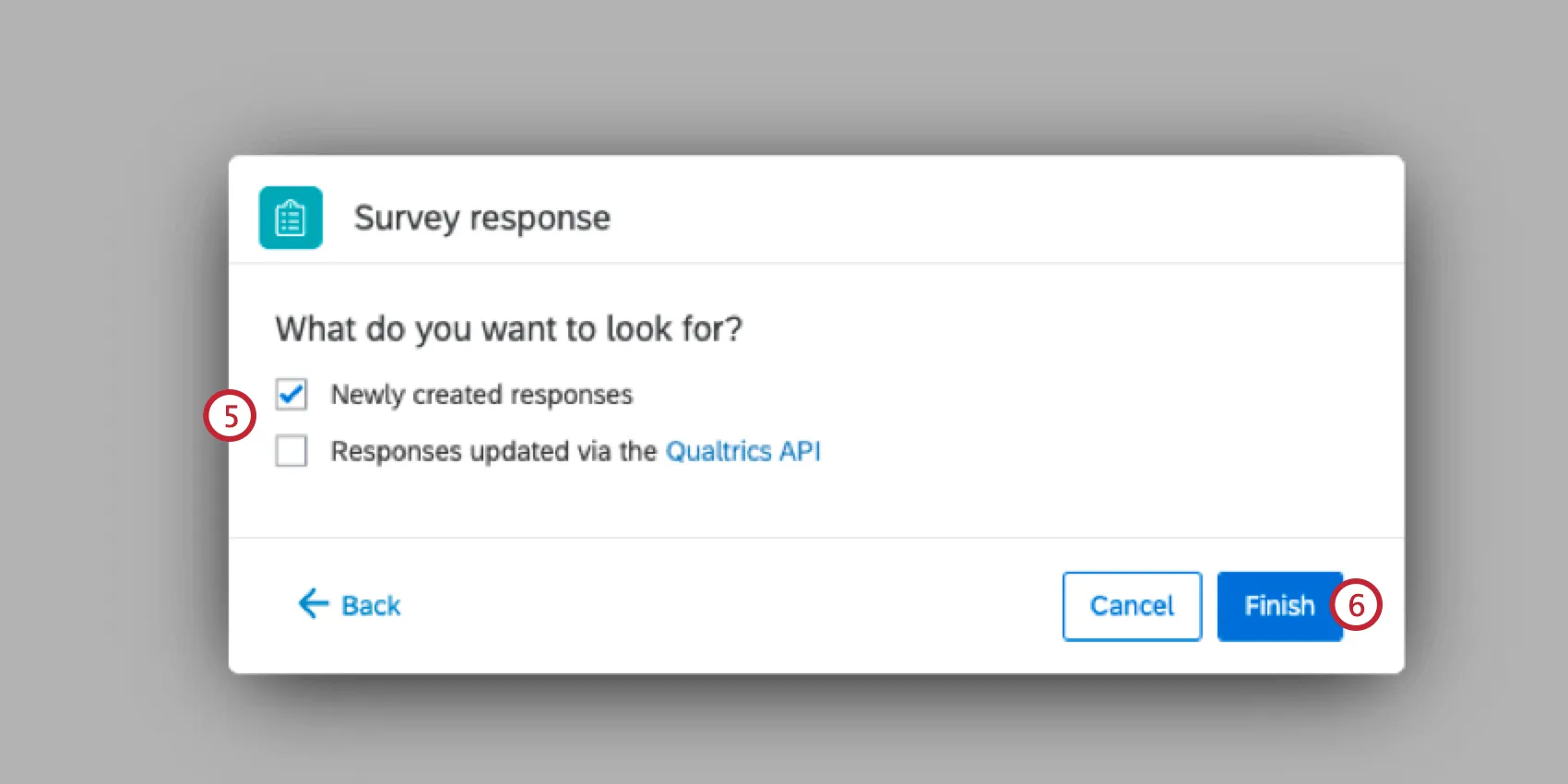 choosing the type of response to monitor for