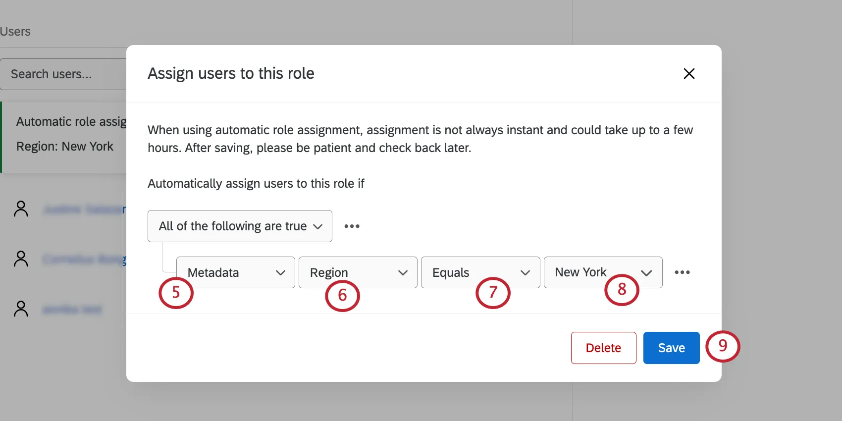 Elegir atributos para asignar roles a los usuarios