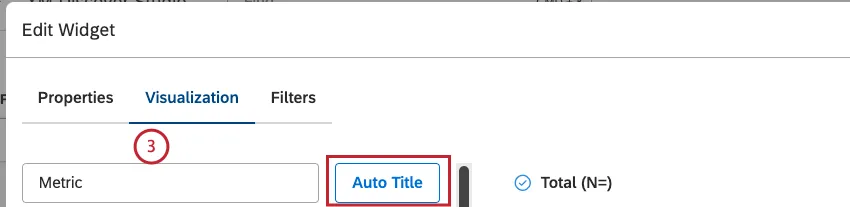 Inserire nella casella un titolo personalizzato per il rapporto. In alternativa, fare clic su Titolo automatico per mantenere il titolo del rapporto generato automaticamente.