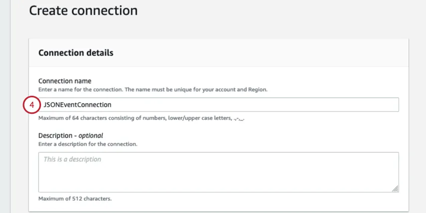 dar um nome à conexão