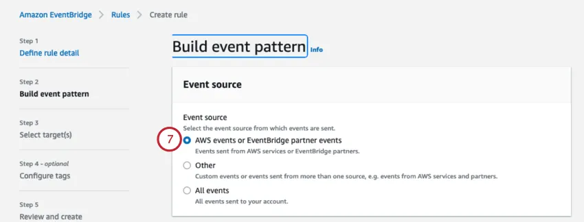 elegir una fuente de evento