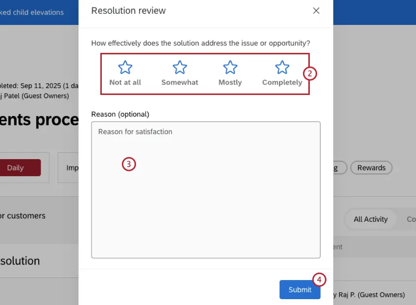 additional rating options