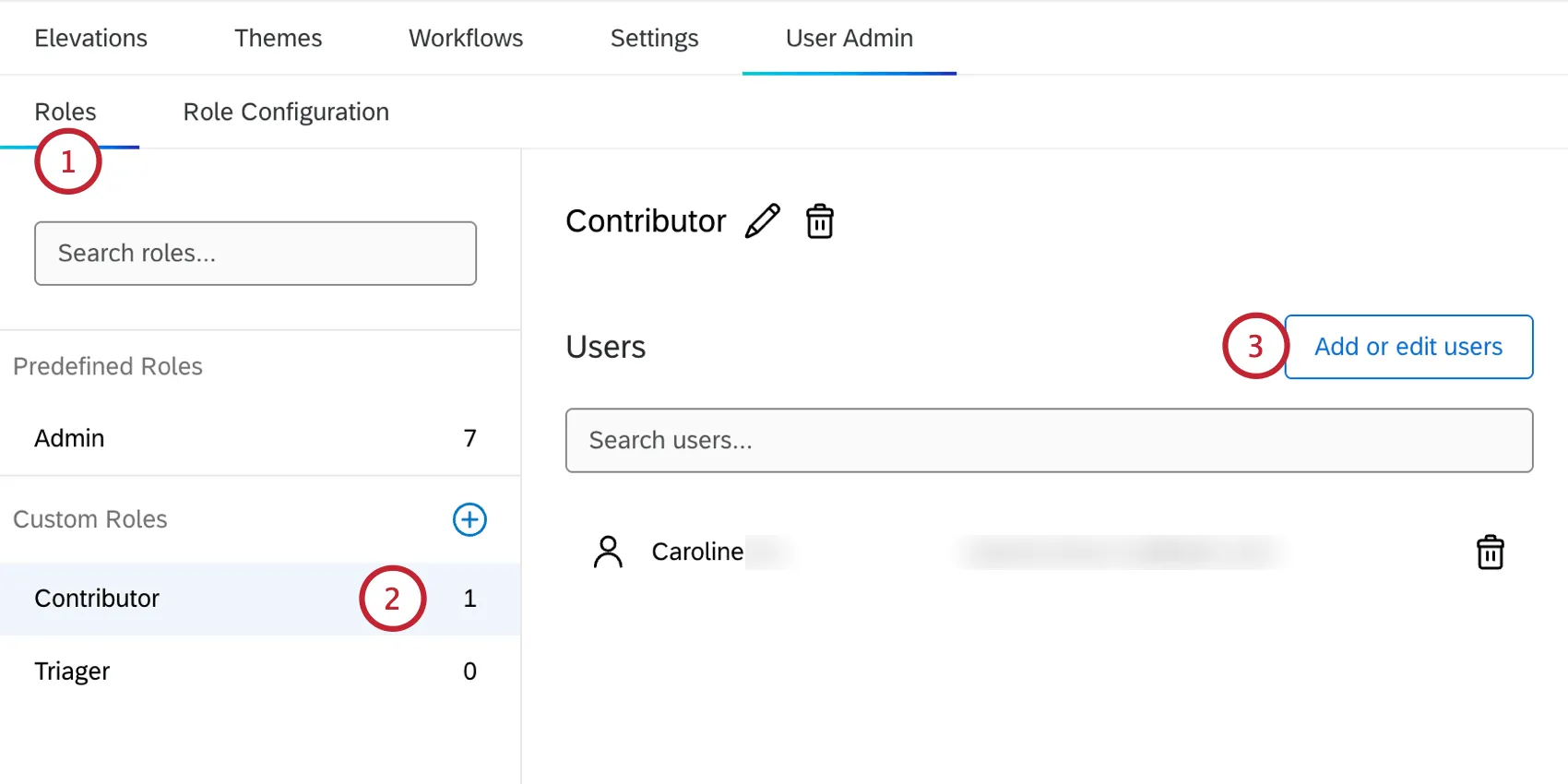creating a role in a bain outer loop project