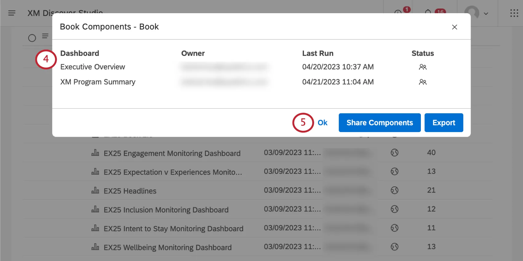 book components window
