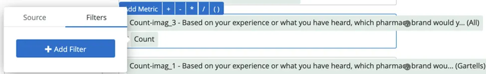 Clicar na contagem inferior e expandir o menu onde a guia filtro está novamente