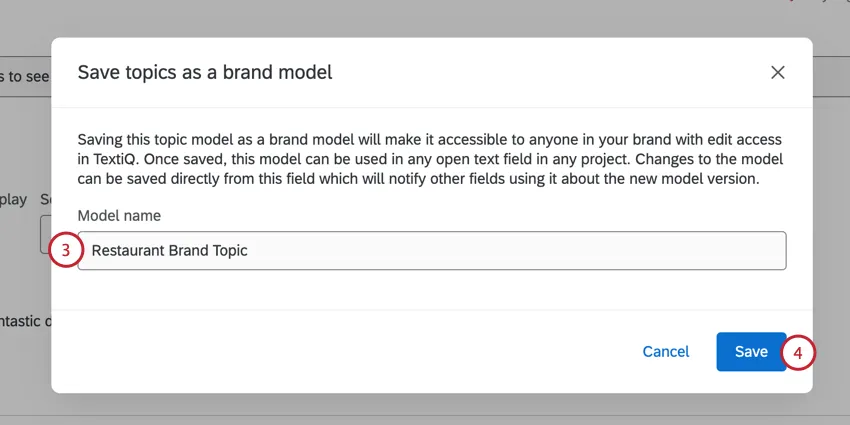 Naming the model and saving