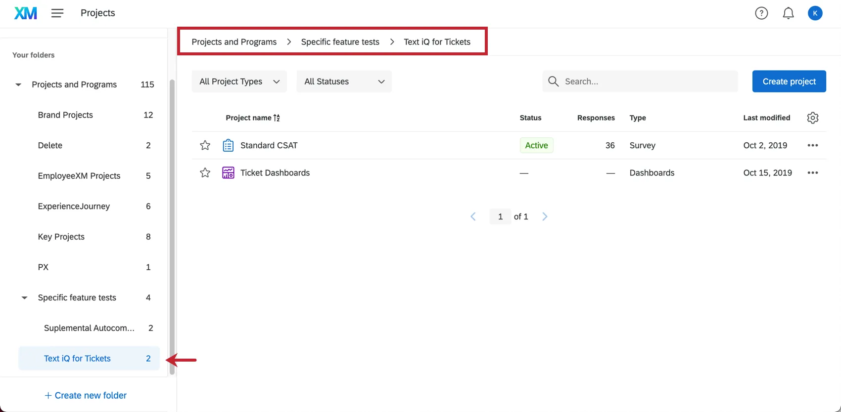 Image of the breadcrumb bar along the top of the page