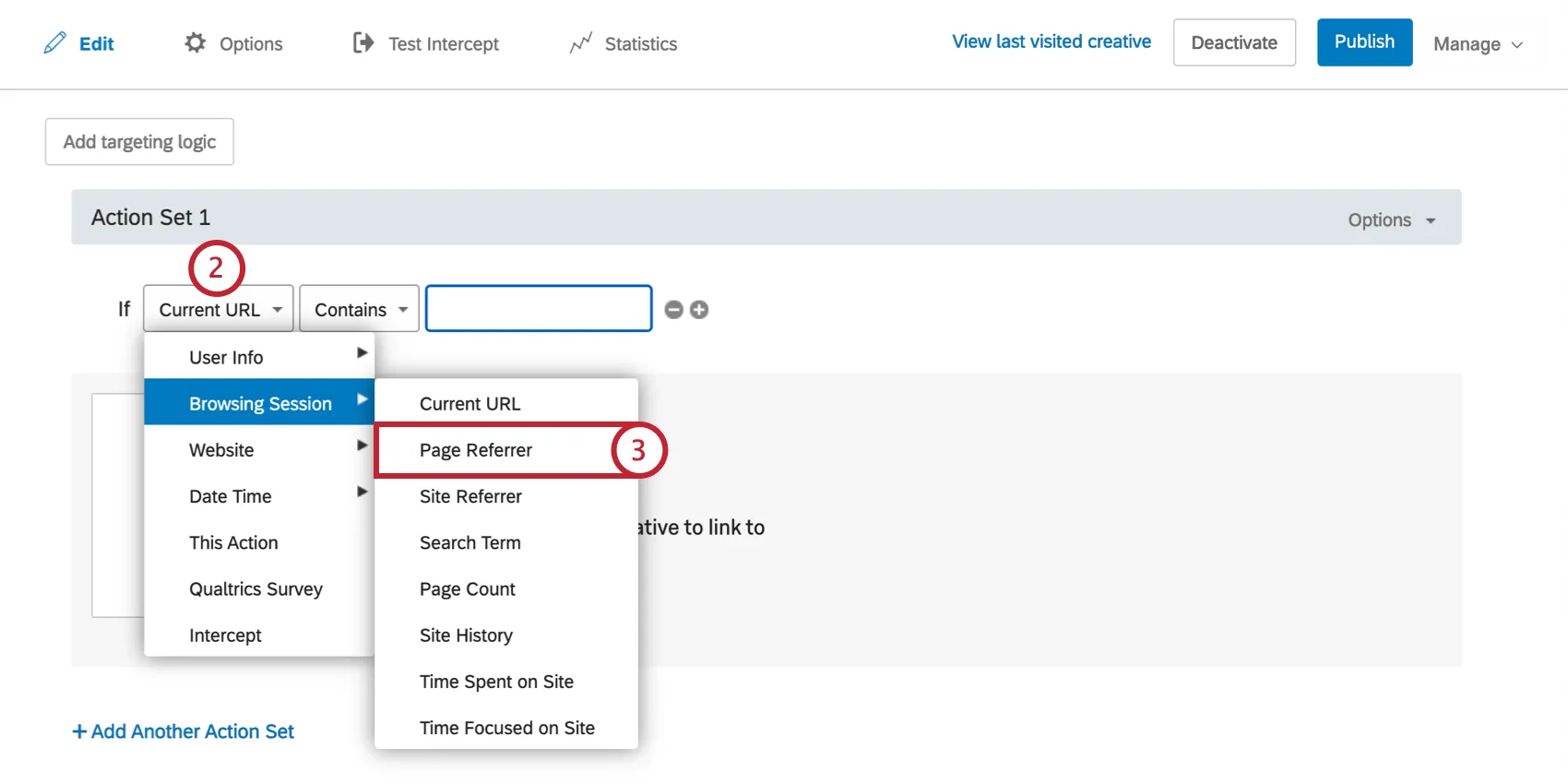 Session de navigation Page Referrer