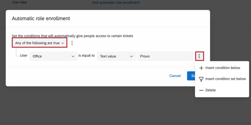 adding new conditions