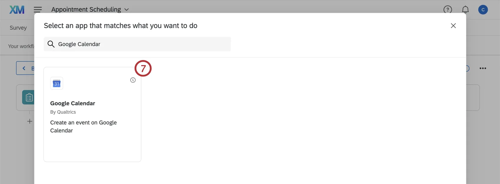 escolher a tarefa do Google Agenda