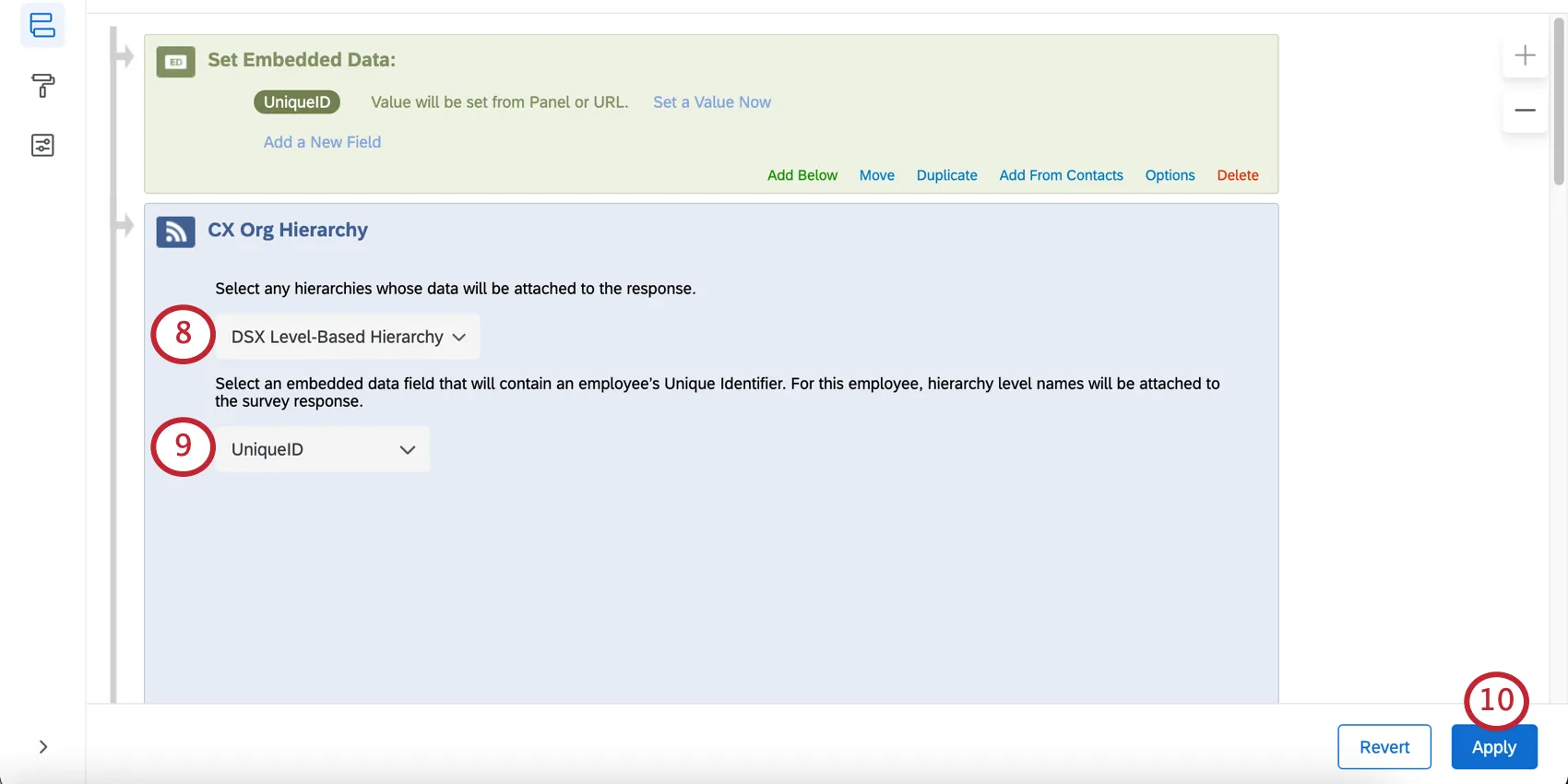 Agregar un elemento de jerarquía de la organización