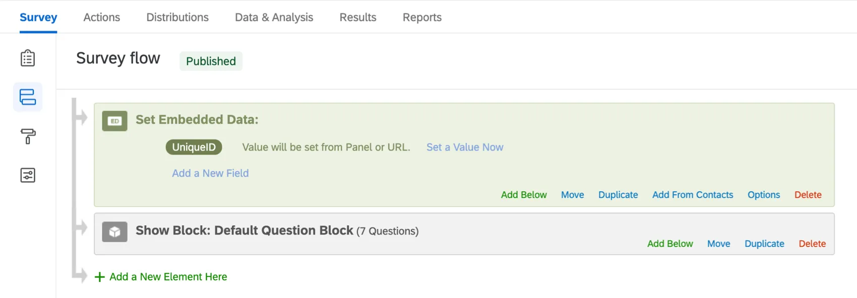 Una imagen de un elemento de datos embebidos en la parte superior de la pantalla