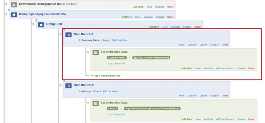 branch logic highlighted