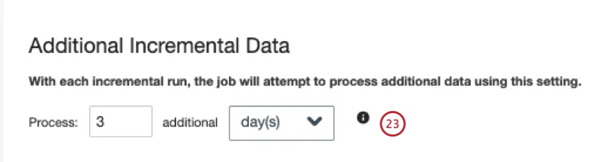 setting an incremental duration