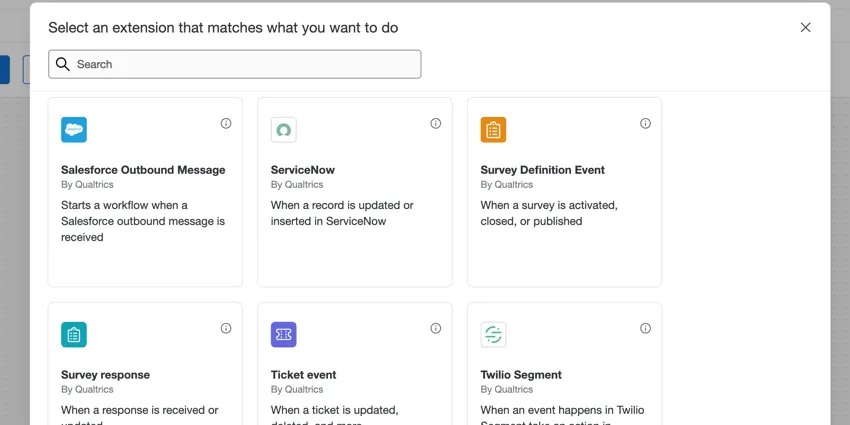 auswahl eines Ereignisses für den Workflow