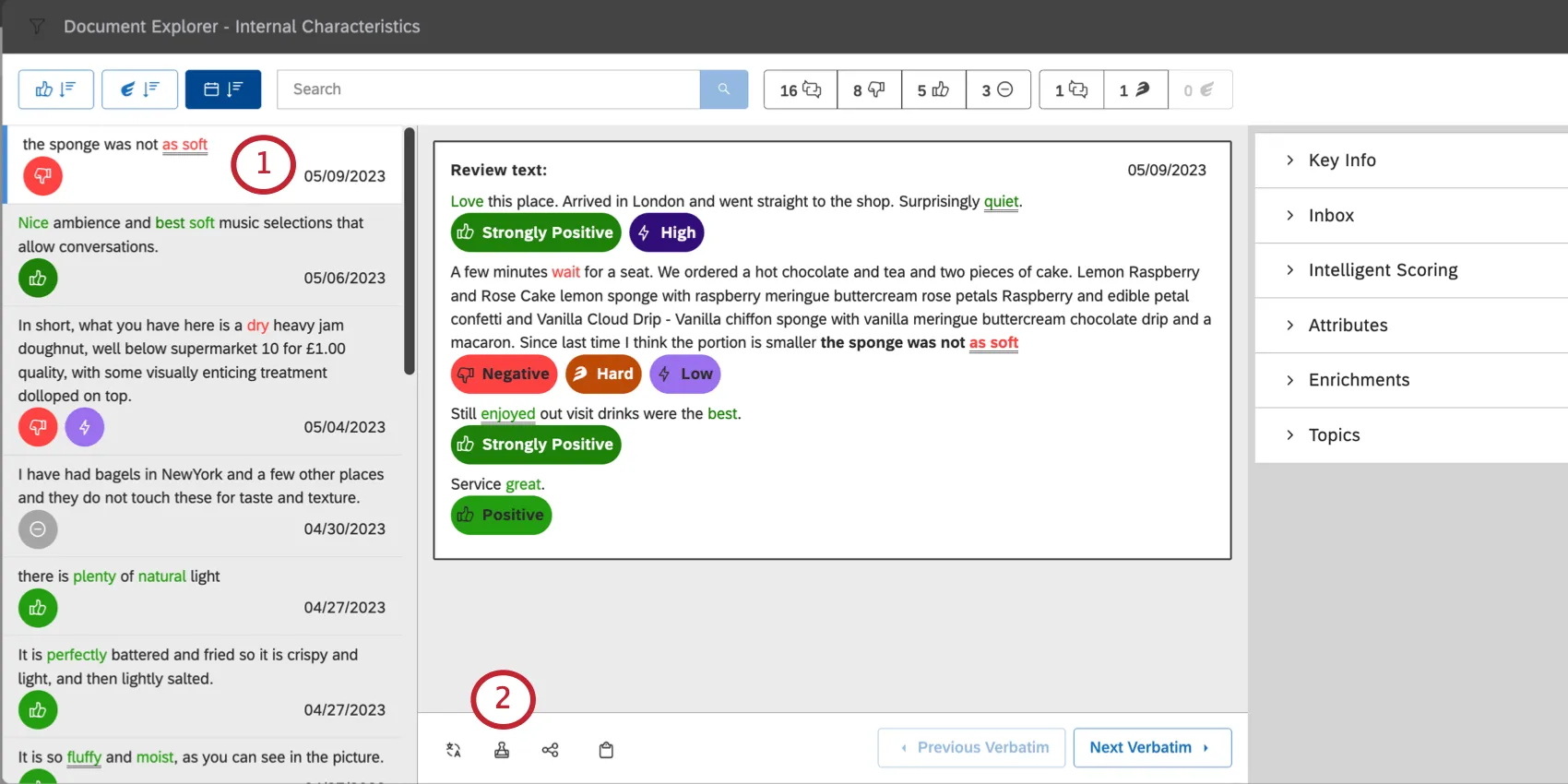 document in document explorer