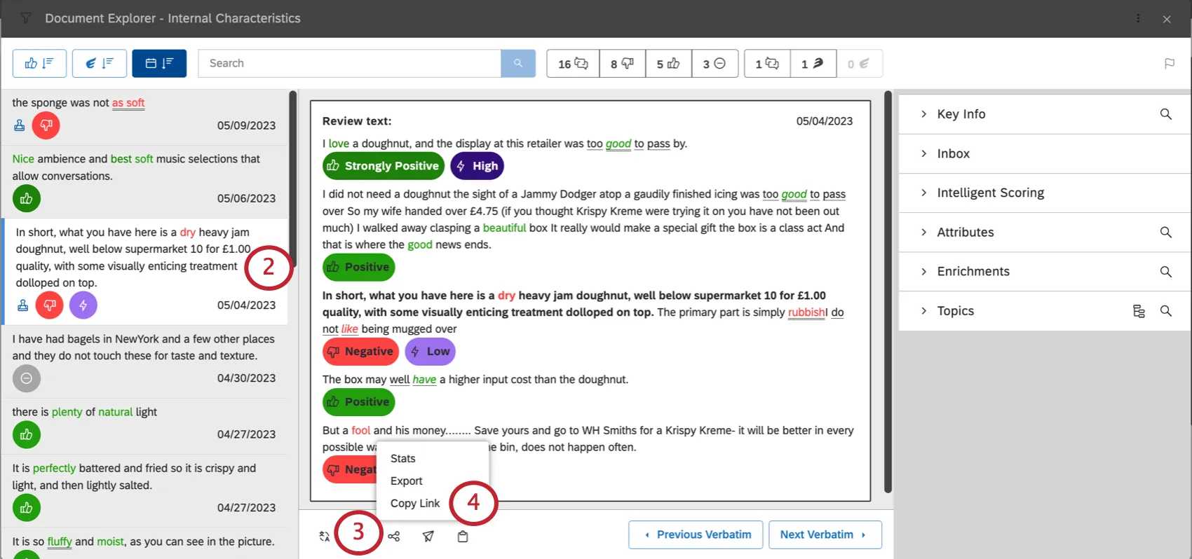 selected a document and expanded sharing options