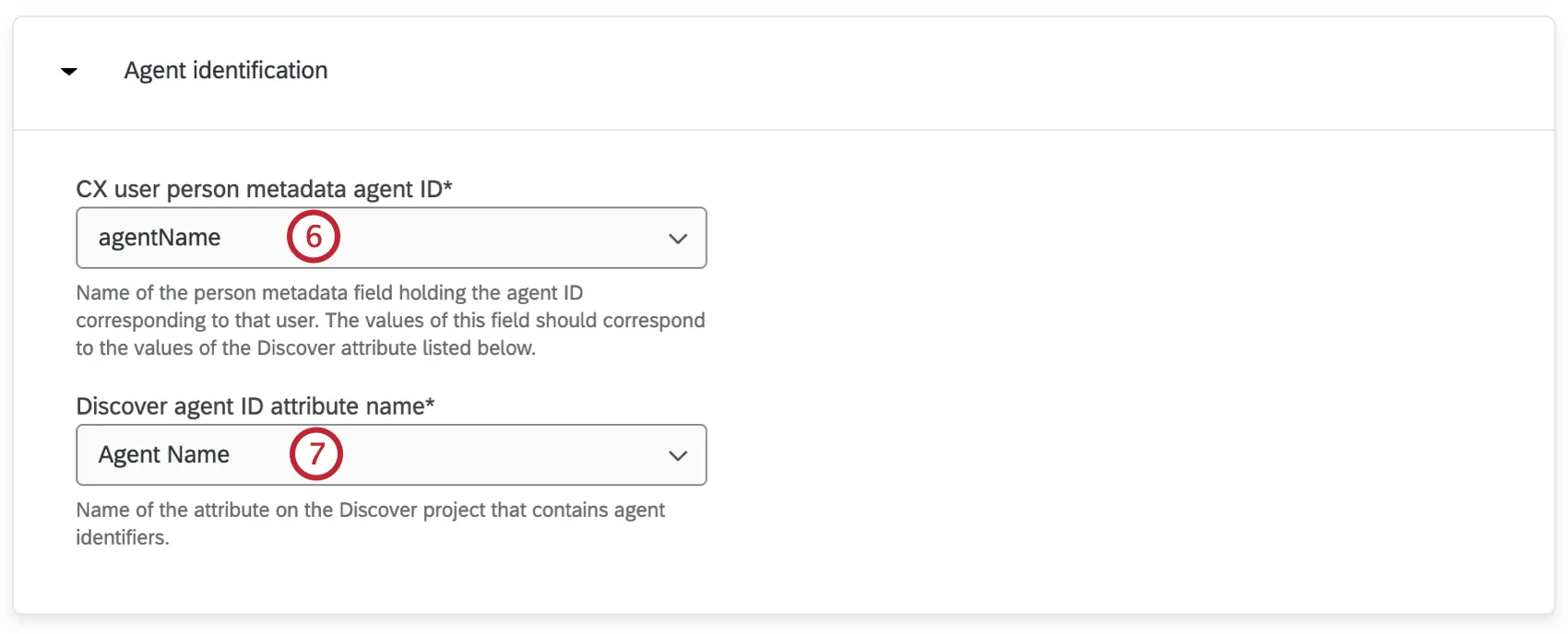 Configuración de la identificación del agente para su proyecto de recomendaciones de coaching