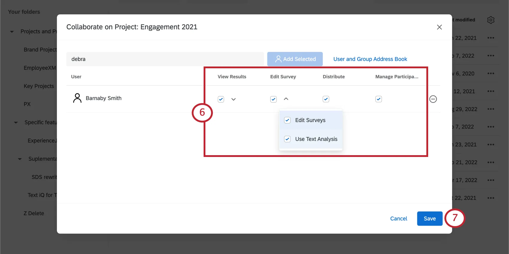 Les autorisations de collaboration lorsque lon collabore sur un projet.