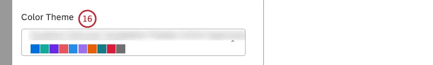 Wählen Sie die Farbpalette für das Diagramm aus.