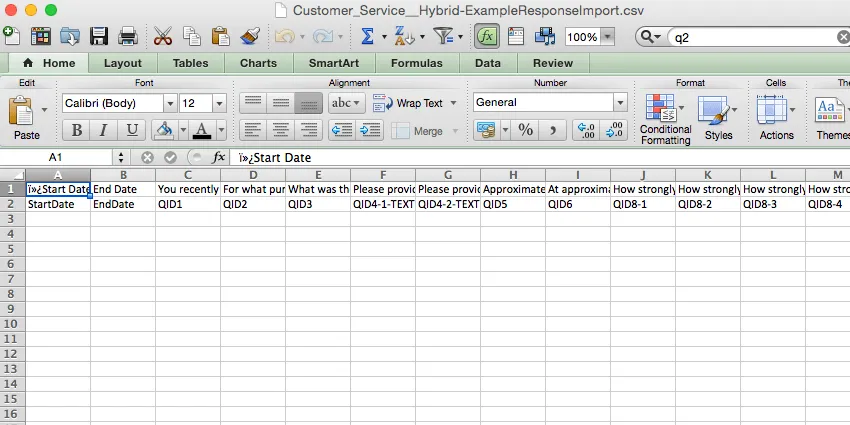 Spreadsheet open of empty data download