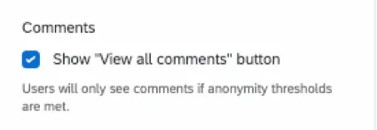 screenshot dellimpostazione nel pannello di modifica del widget
