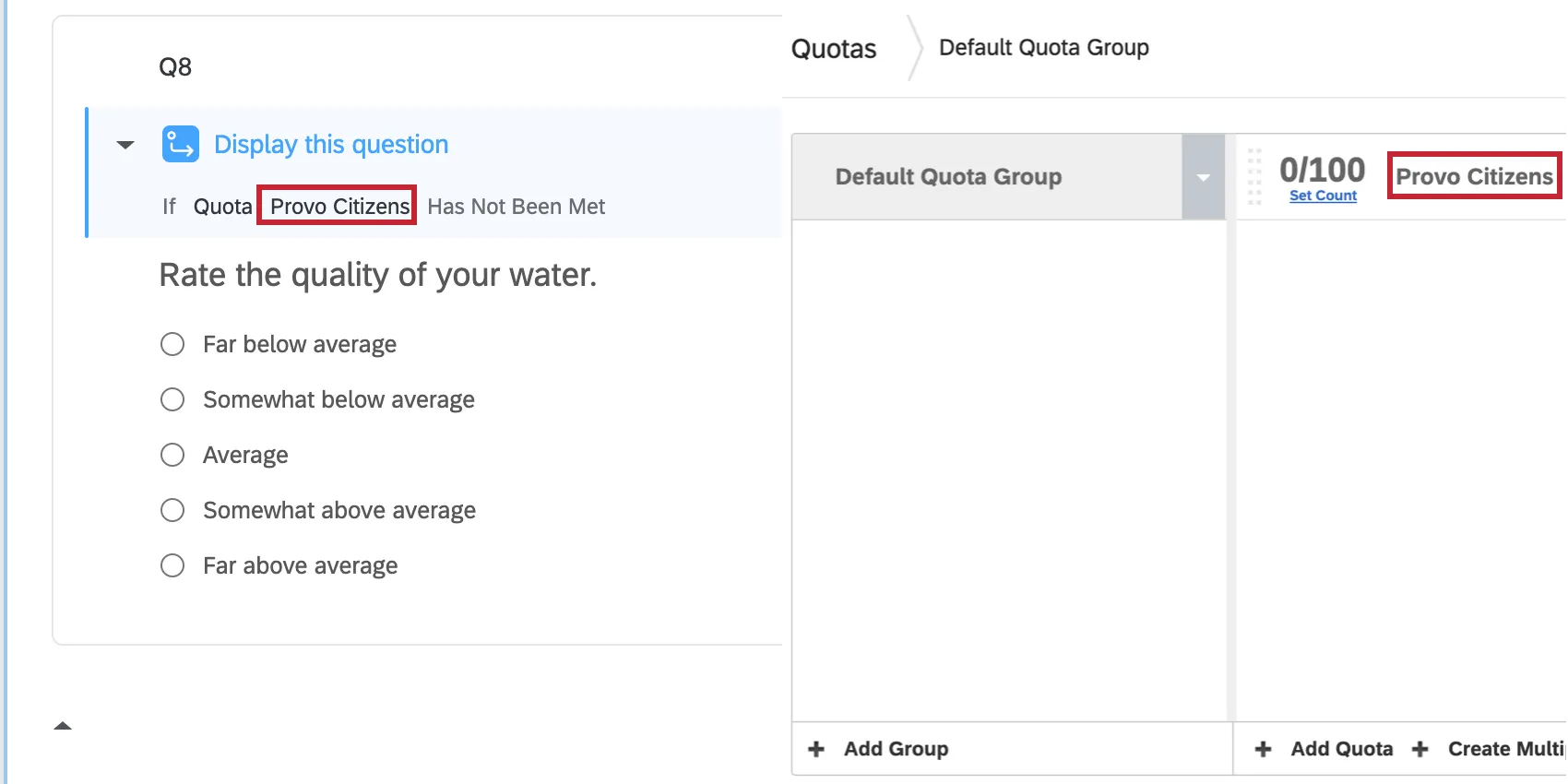 Cota sendo usada na lógica