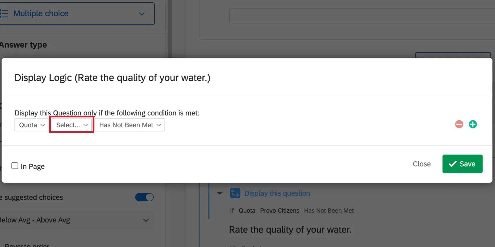 What logic looks like when a quota has been deleted