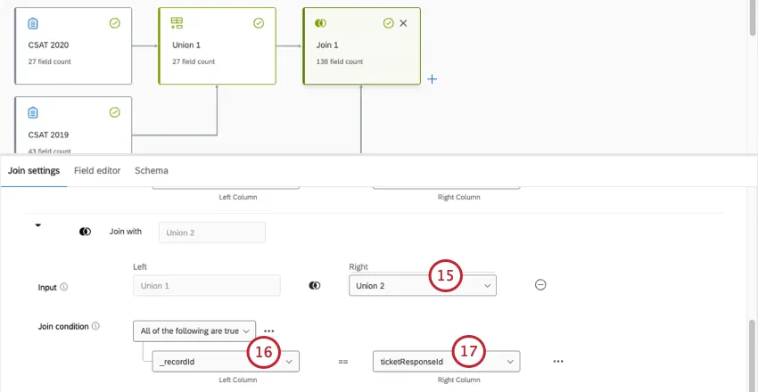 scrolling down in the same join, adding an auxiliary join