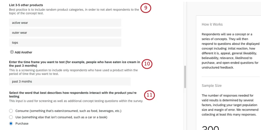 3 paragraphs explaining the types of questions and framework needed, paragraphs numbered 9-11