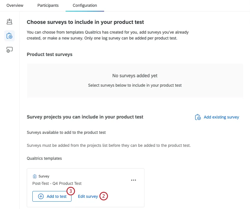 テスト後のアンケートを製品テストに組み入れます。