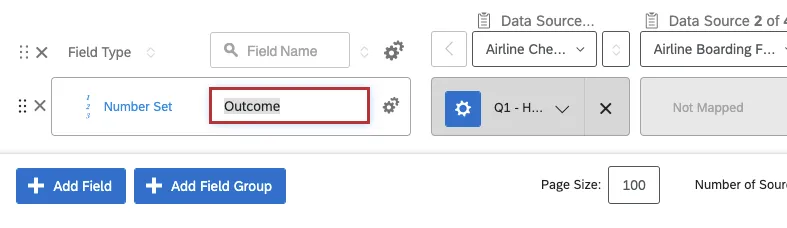 Renomear o campo para Resultado