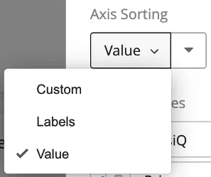 choosing Value for axis sorting