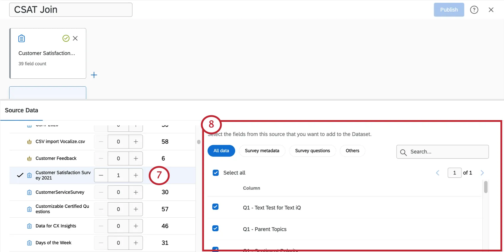 nel menu in fondo al modellatore di dati