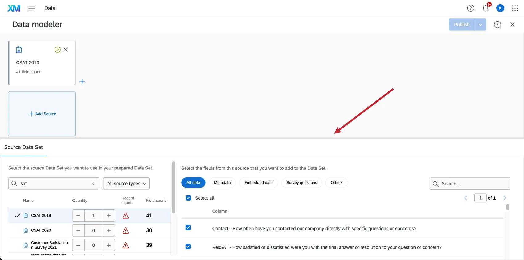 Das Menü unten hat eine dicke graue Linie am oberen Rand, die Sie per Drag&Drop verschieben können.