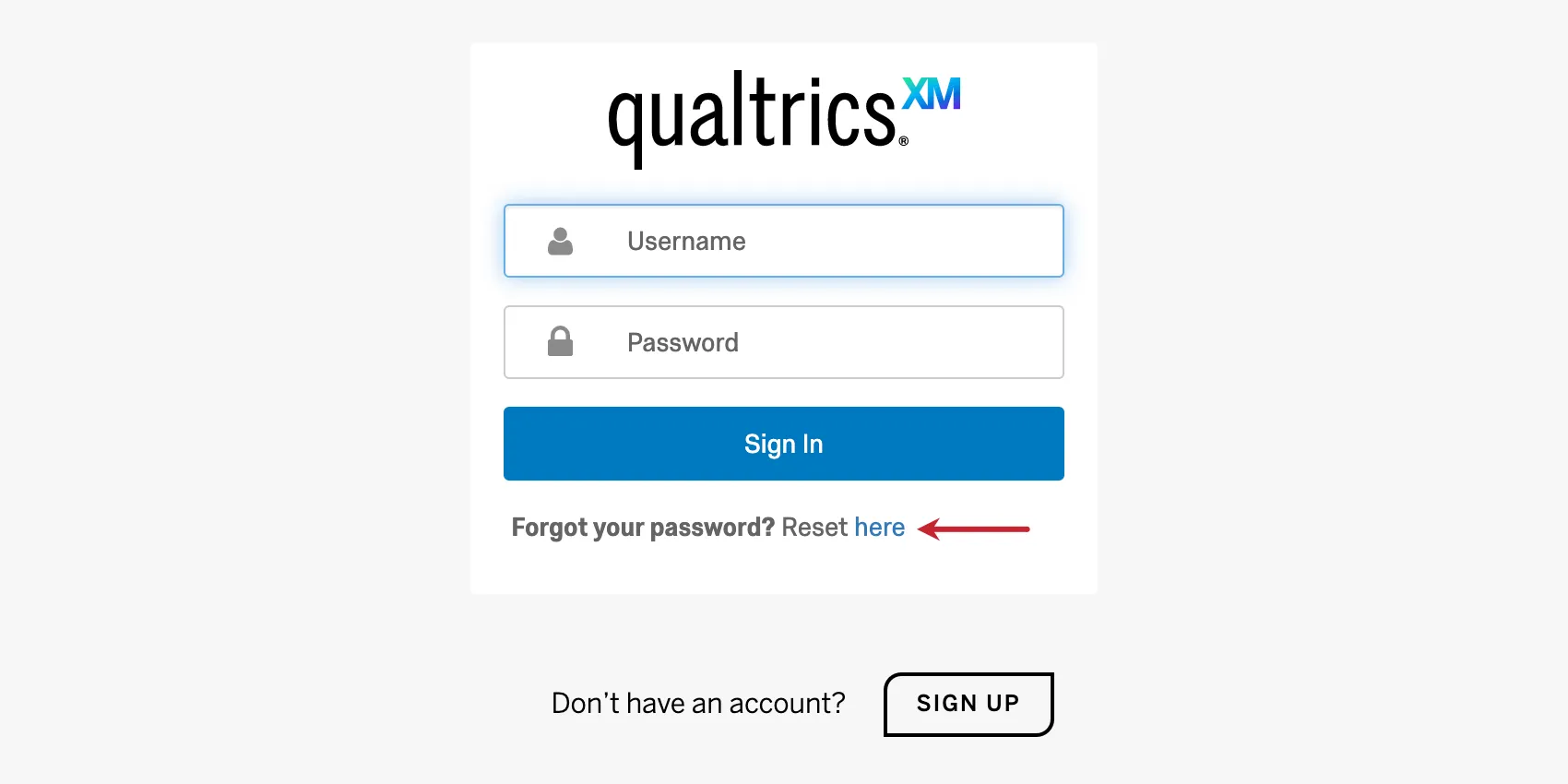 Forgot Password option when logging in through specific organization login page