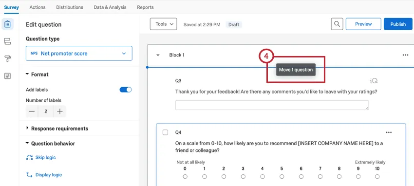 Questions sur le déménagement