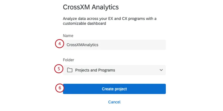 naming and creating the project