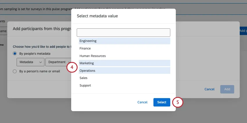 new window opens where you can multi select values