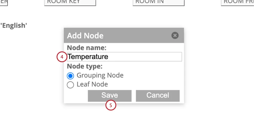 naming the grouping node