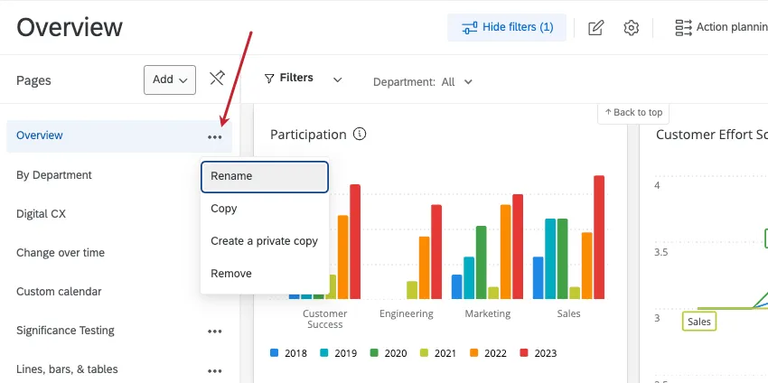Liste der Seitenoptionen
