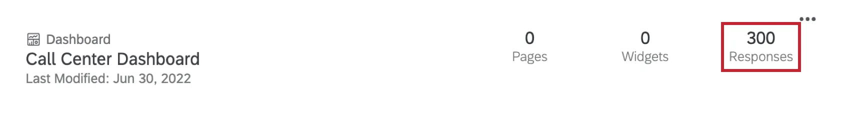 dashboard project modal with responses highlighted