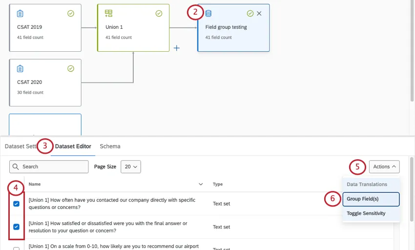 出力は一番右のブロックで、クリックするとページ下部のメニューが開きます。