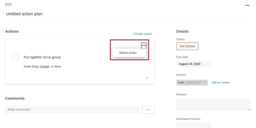 Dropdown upper-right
