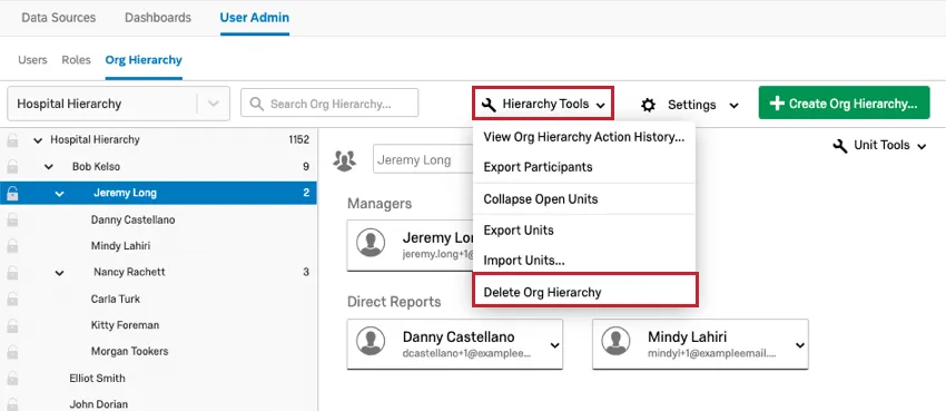 Dernière option du menu Outils