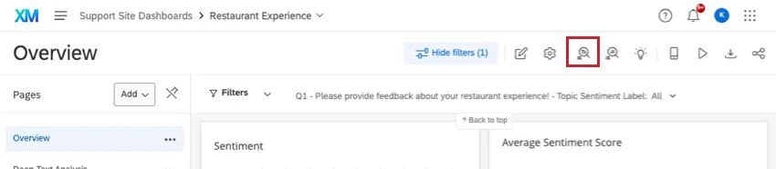 テキストアイコンは小さな虫眼鏡のようで、その中にTの文字がある。