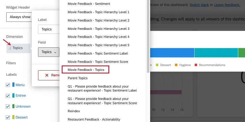 Festlegen von Dimensionen eines Widget für Themen