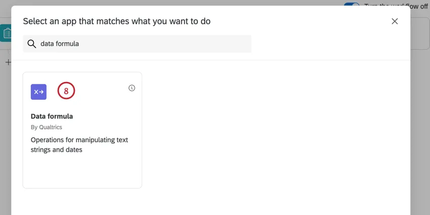 choosing the data formula task