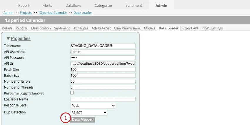 clicking Data Mapper